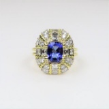 Exceptional Designer Tanzanite and Diamond