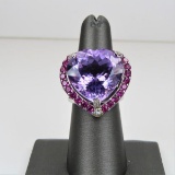 Fantastic Amethyst, Rubellite and Diamond