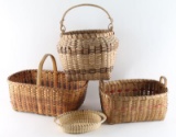 Lot of 4 Baskets