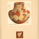 Fine Art Print and Pottery Shard