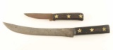 Lot of 2 Vintage Skinning Knives