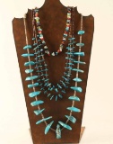 Lot of 3 Navajo Turquoise Necklaces