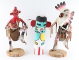 Lot of (3) Kachinas