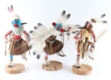 Lot of 3 Navajo Kachinas