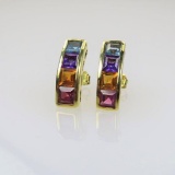 Vibrant 18 karat Multi-Colored Gemstone
