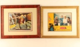 Lot of 2 Framed Movie Advertisers