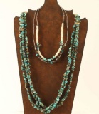 Lot of 3 Navajo Turquoise Necklaces