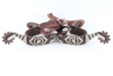 Silver Overlaid Spurs