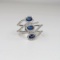 Irresistible Blue Sapphire and Diamond Ring