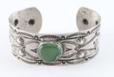 Old pawn Navajo Green Turquoise Cuff
