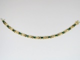 Gorgeous Columbian Emerald and Diamond Bracelet