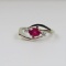 Lovely Burmese Ruby and Diamond Ring