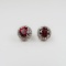Dazzling Garnet and Diamond earrings