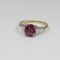 Wonderful Pink Burmese Spinel and Diamond Ring