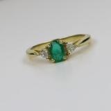 Timeless Classic Emerald and Diamond Ring