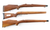 Lot of (3) Wood Rifle Stocks