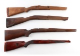 Lot of (4) Wood Rifle Stocks