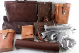 Large Lot of Fine Leather Cases
