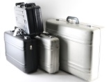 Lot of (4) Hard Sided Luggage Style Cases