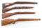 Lot of (4) Wood Rifle Stocks