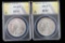 Lot of 2 Morgan Silver Dollars