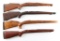 Lot of (4) Wood Rifle Stocks