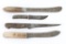 Lot of 4 Vintage Knives