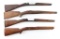 Lot of (4) Wood Rifle Stocks