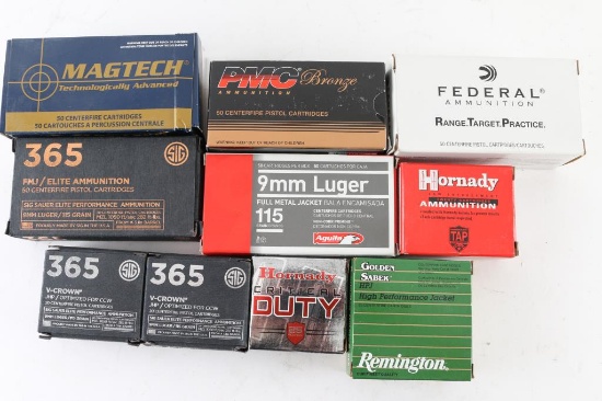 Lot of 357 Mag & 9mm & 45 AMMO