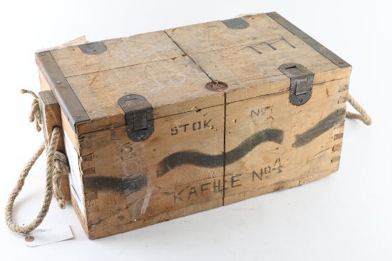 Wooden Crate of Turkish 8mm Mauser Ammo