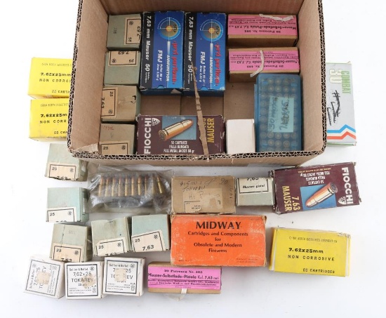 7.62x25mm and 7.63 Mauser Ammo