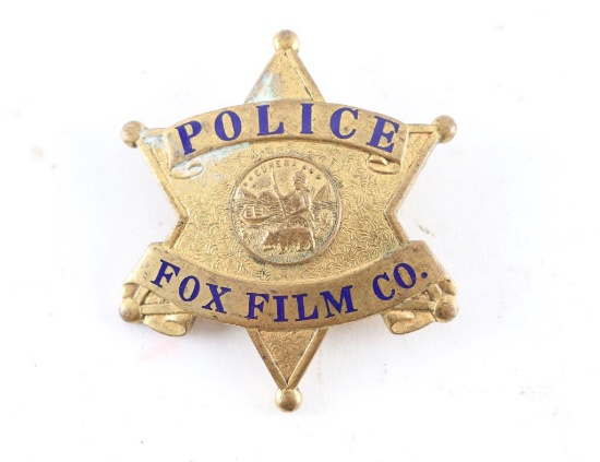 Fox Film Police Badge