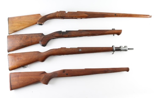Lot of (4) Wood Rifle Stocks