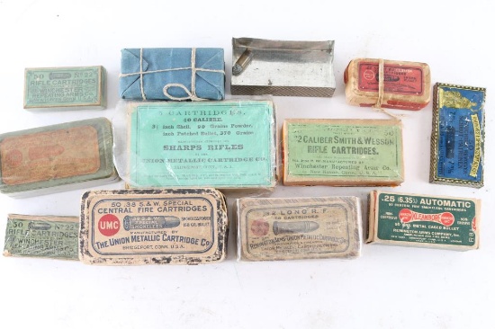 Collectors Ammo & Boxes Lot