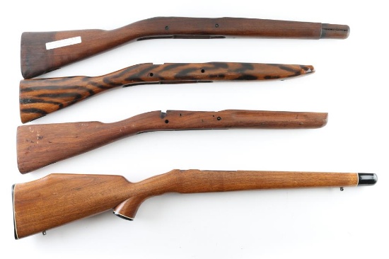 Lot of (4) Wood Rifle Stocks