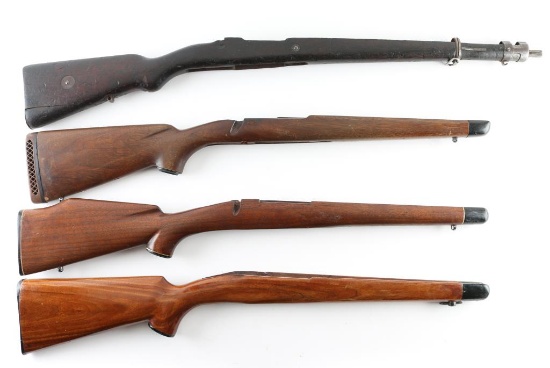 Lot of (4) Wood Rifle Stocks