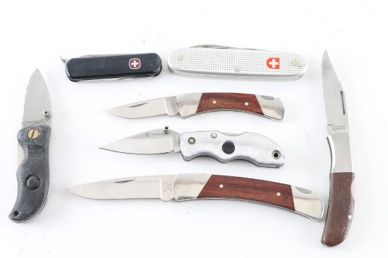 Lot of 6 Folding Knives