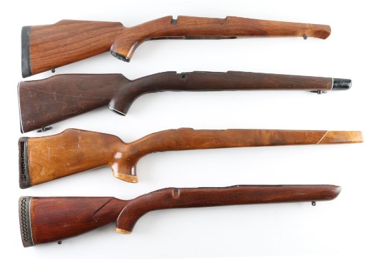 Lot of (4) Wood Rifle Stocks