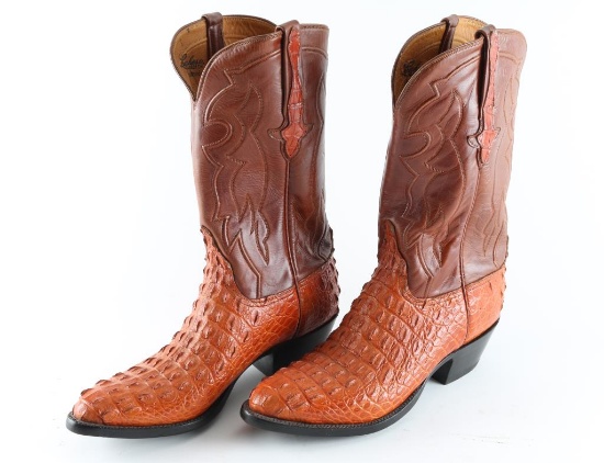 Pair of Exotic Hide Lucchese Boots