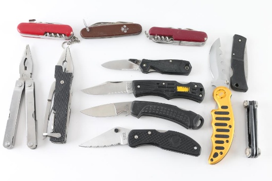 Lot of 12 Knives & Multi-Tools