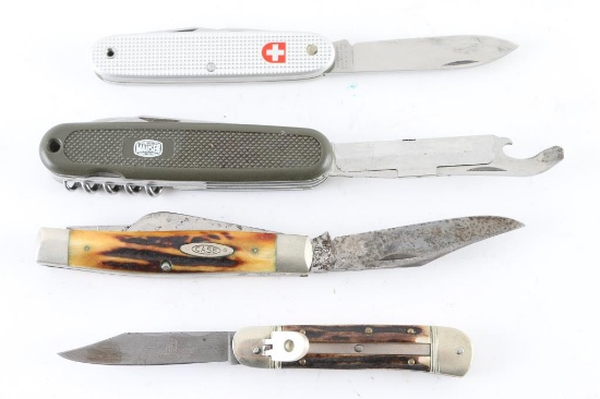 Lot of 4 Vintage Folding Knives