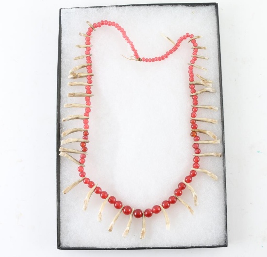 Native American Coyote Teeth Necklace