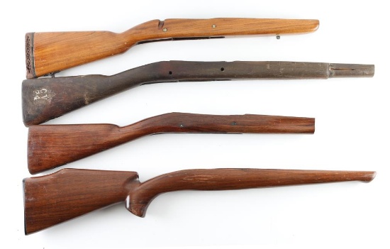 Lot of (4) Wood Rifle Stocks