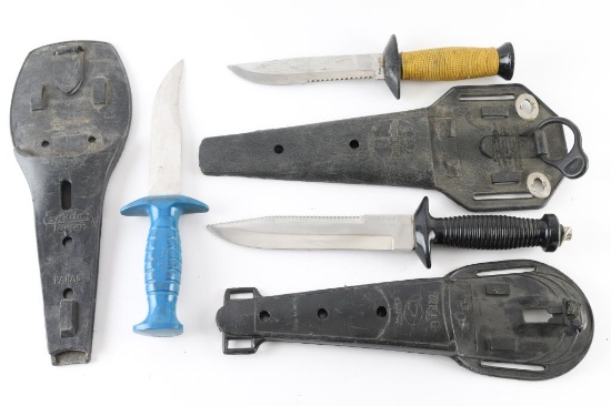 Lot of 3 Dive Knives