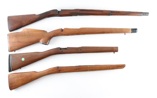 Lot of (4) Wood Rifle Stocks