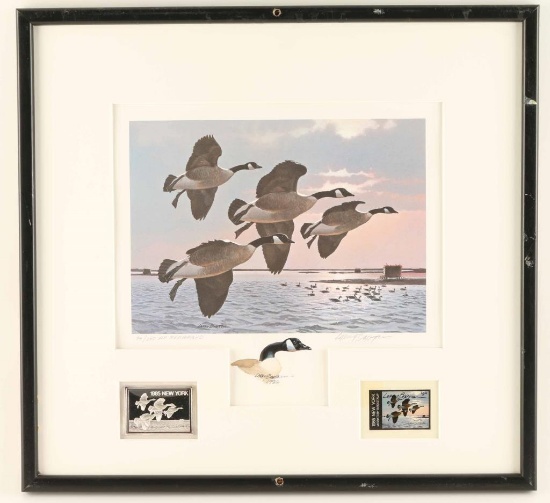 New York Migratory Bird Print "Canada Geese"