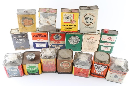 Vintage Gun Powder Tins