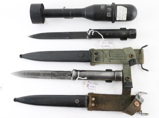 Inert Practice Grenade & IMBEL FAL Bayonets