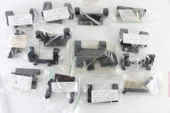 Lot of Side Mounts for Rifle Scopes