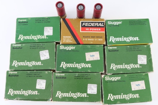 Lot of 12 Gauge Slugs & Buckshot